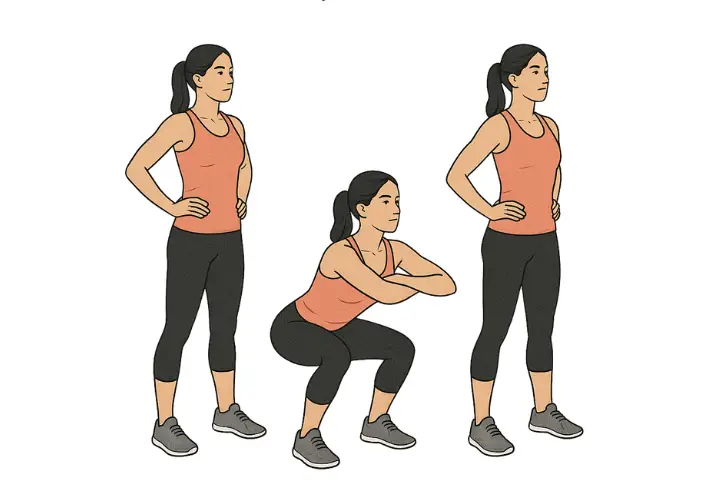 Simple home workout for beginners no equipment needed