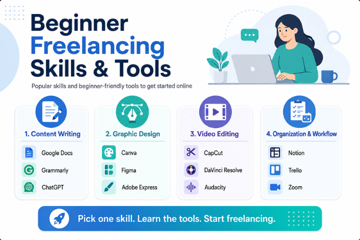 Beginner tools and skills to freelance