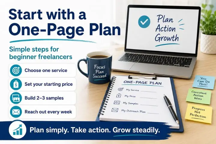 one page freelance business plan checklist